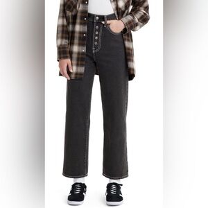 Levi’s Ribcage Straight Ankle (Black)